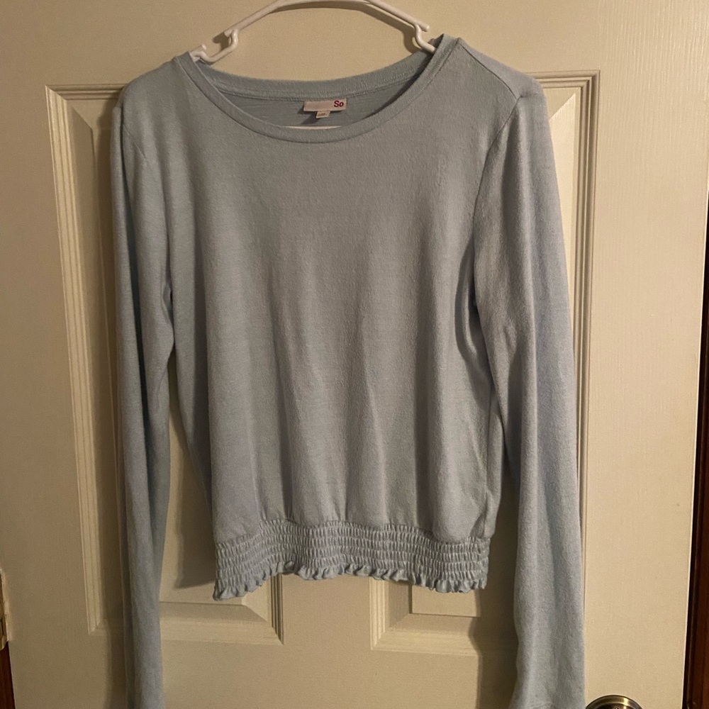 Blue long sleeve shirt